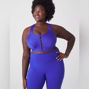 Lane Bryant LIVI Max Support Comfort Zip-Front Sports Bra